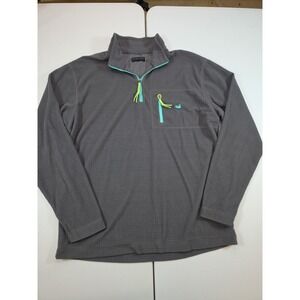 Southern Marsh Men's FieldTec Dune Waffle Grid Quarter Zip Fleece Pullover L